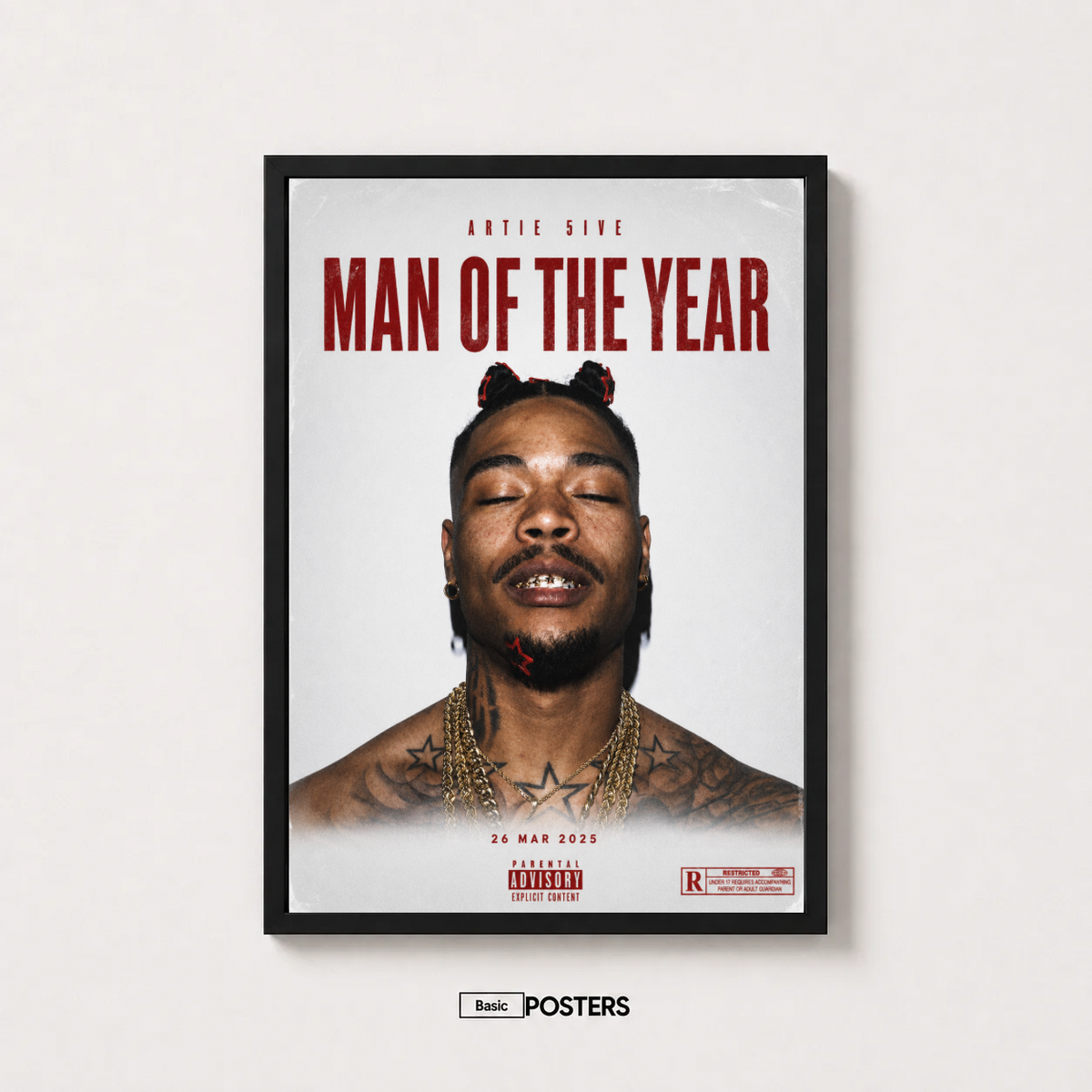 Poster Singolo Artie 5ive "Man Of The Year"