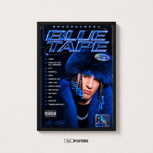 Poster Album RondoDaSosa "Blue Tape"
