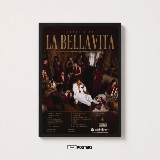Poster Album Artie 5ive "La BellaVita"
