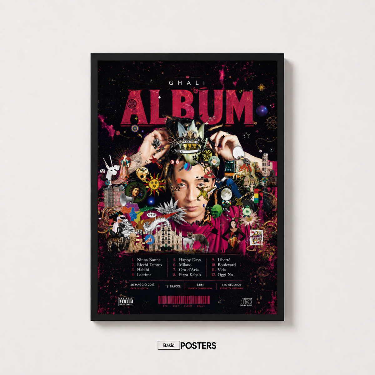 Poster Album Ghali "Album"