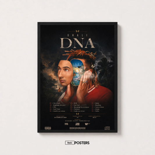 Poster Album Ghali "Dna"