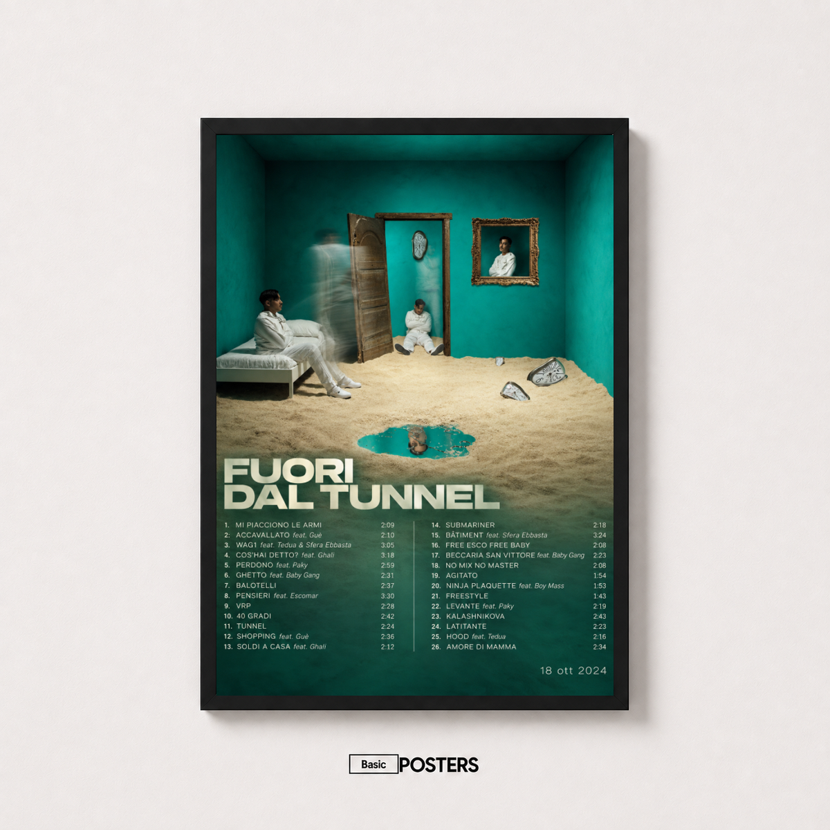 Poster Album Simba La Rue "Fuori Dal Tunnel"