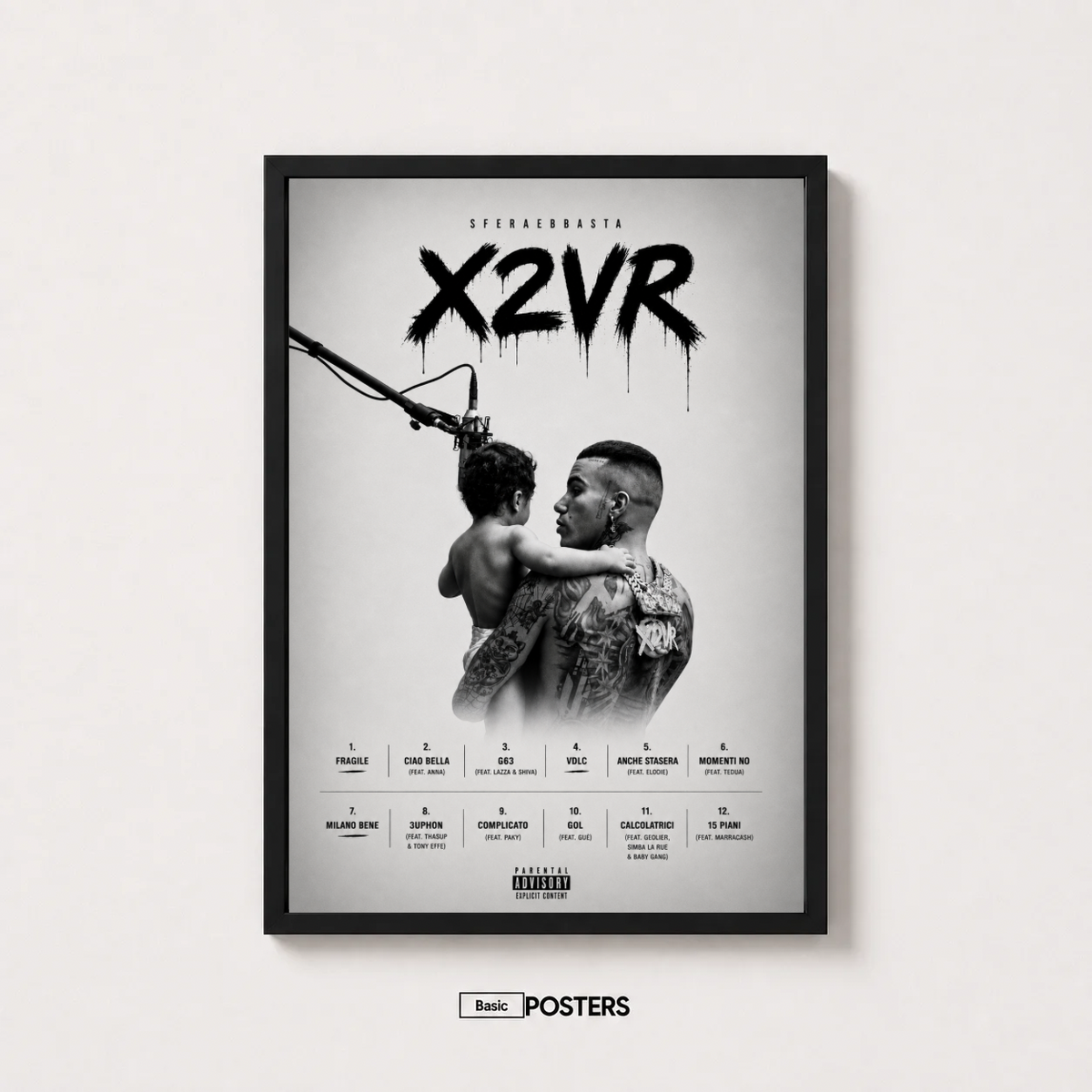 Poster Album SferaEbbasta "X2VR"