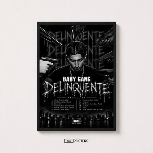 Poster Album BabyGang "Delinquente"
