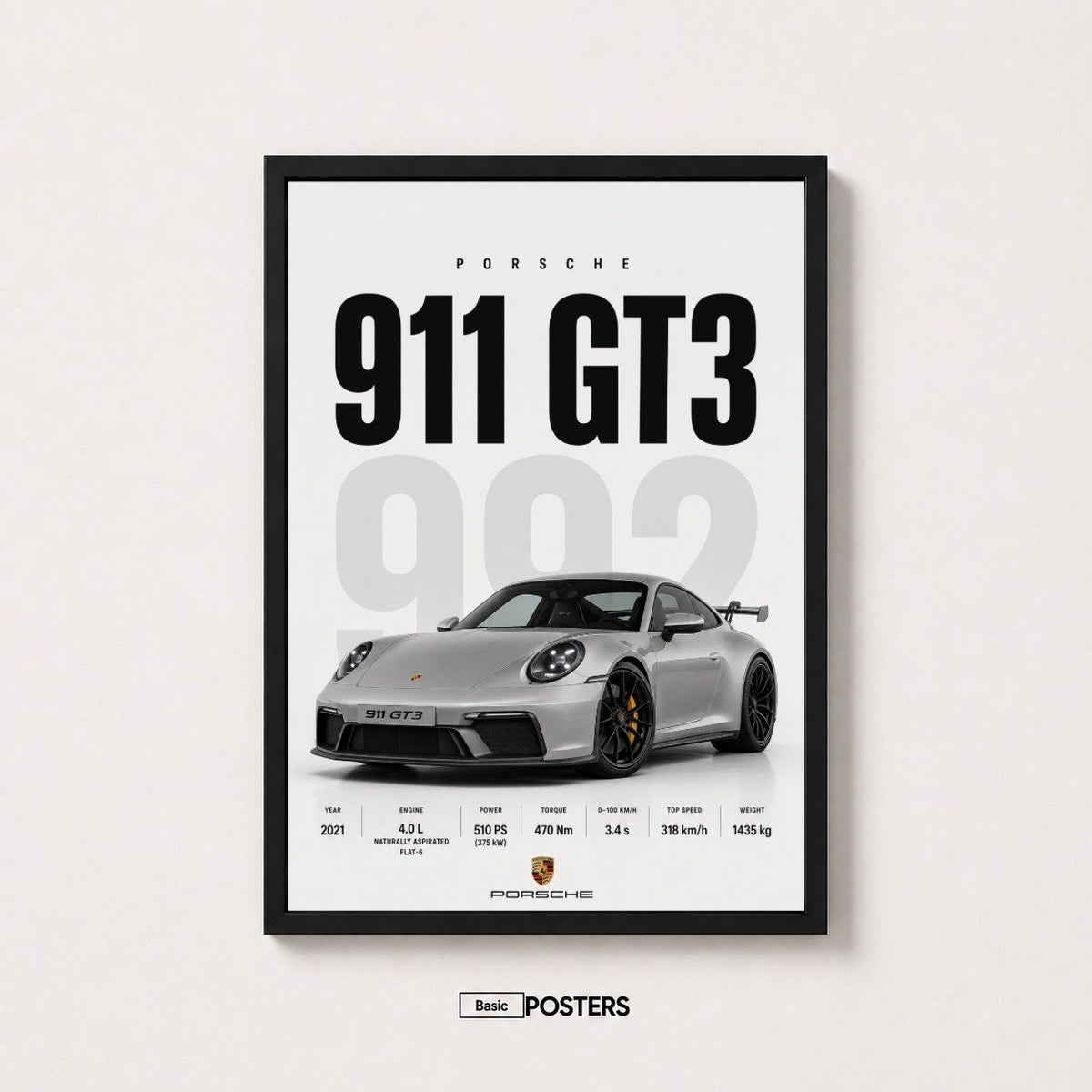 Poster Porsche 911 GT3