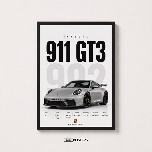 Poster Porsche 911 GT3
