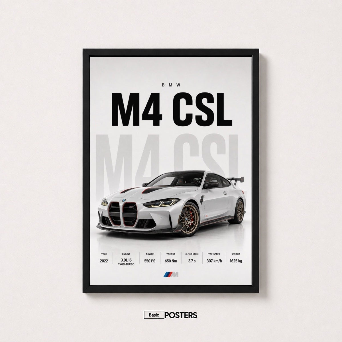 Poster BMW M4 CSL