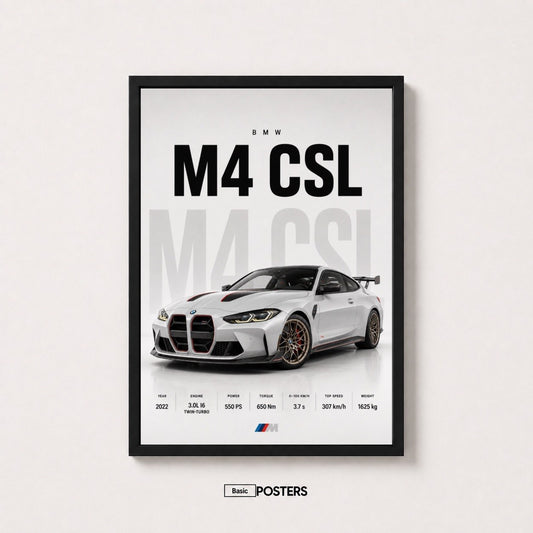 Poster BMW M4 CSL