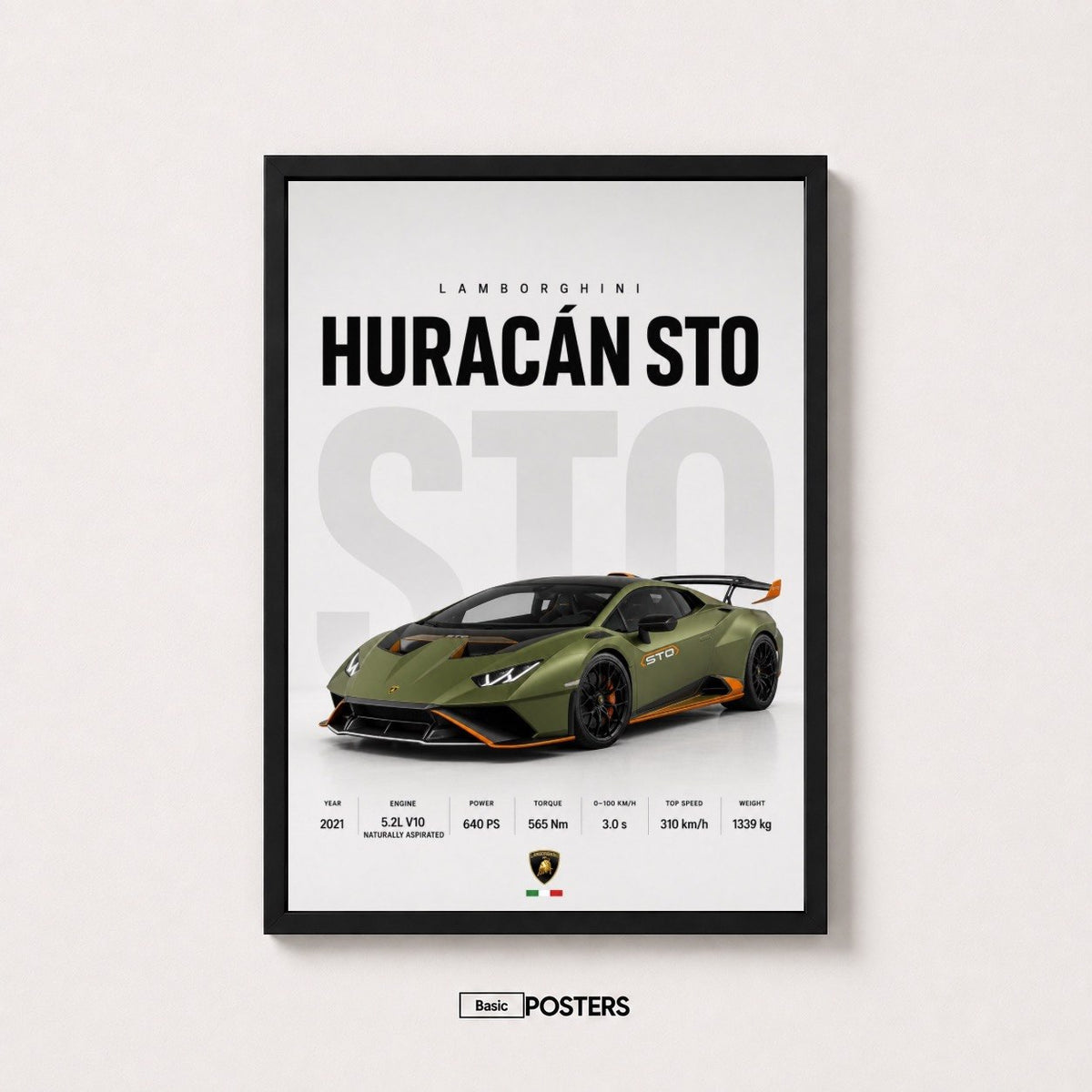 Poster Lamborghini HURACAN STO