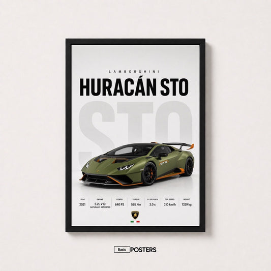 Poster Lamborghini HURACAN STO