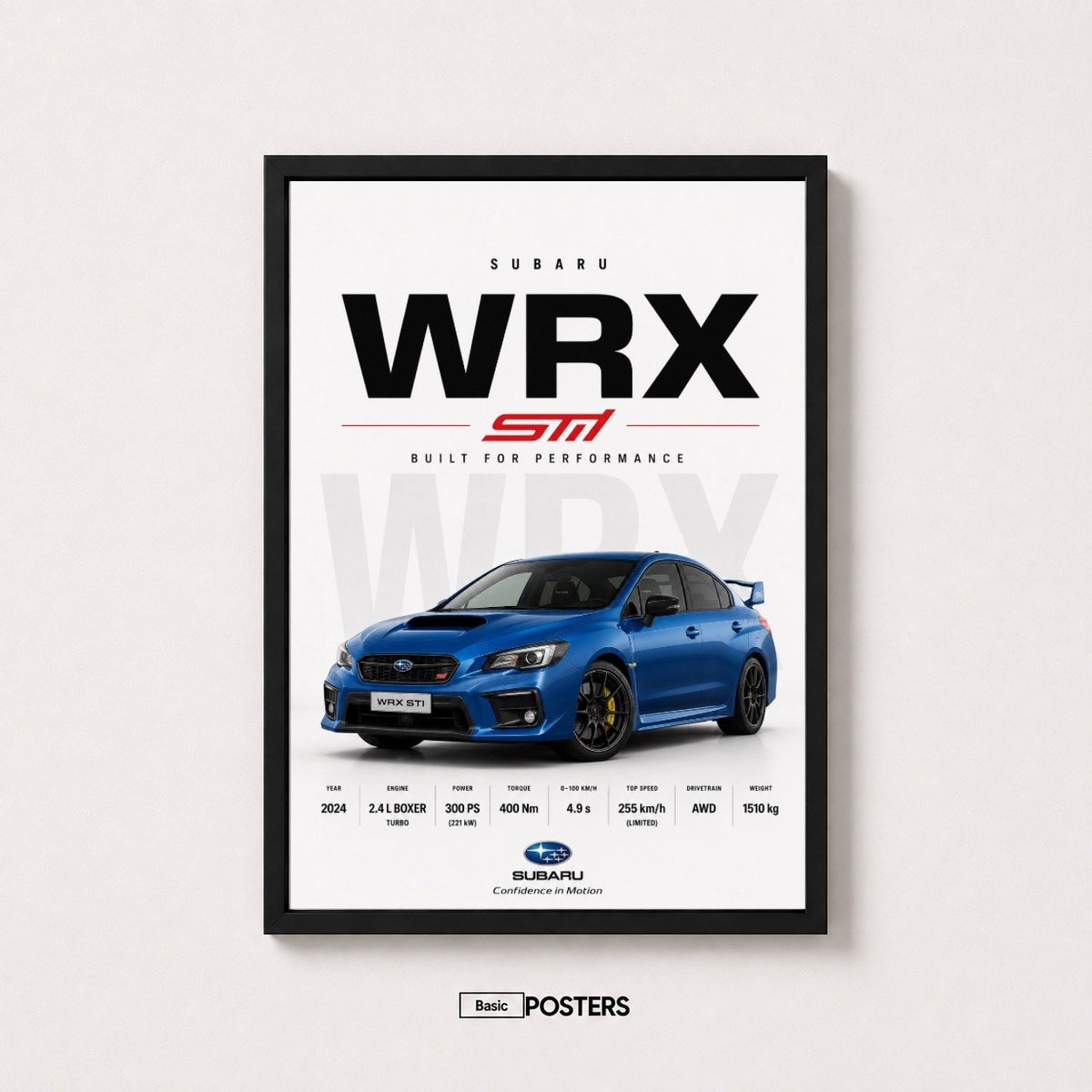 Poster Subaru WRX STI