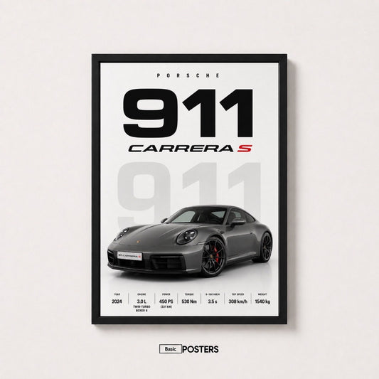 Poster Porsche 911 Carrera S