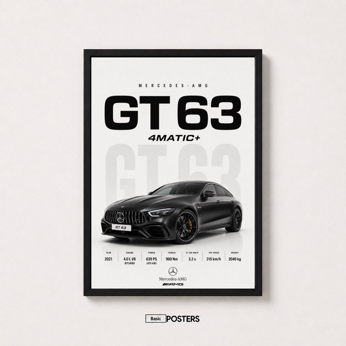 Poster Mercedes AMG GT 63 4matic+